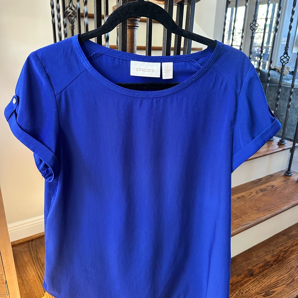 Chico's Vibrant Blue Blouse